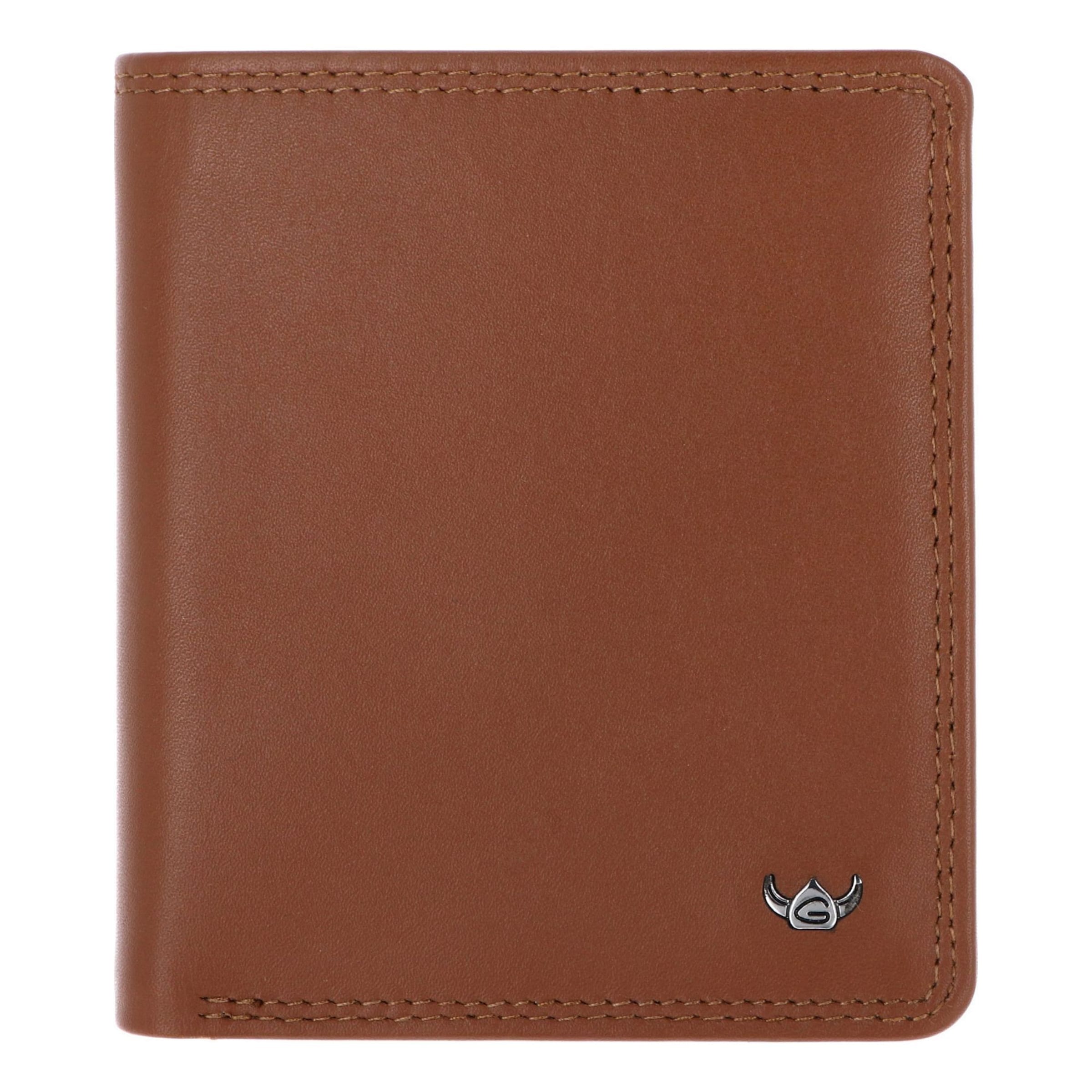 Porte-monnaies 'Polo' GOLDEN HEAD en marron : devant