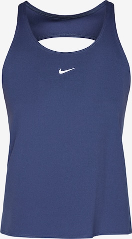 NIKE Спортивный топ в Синий: спереди