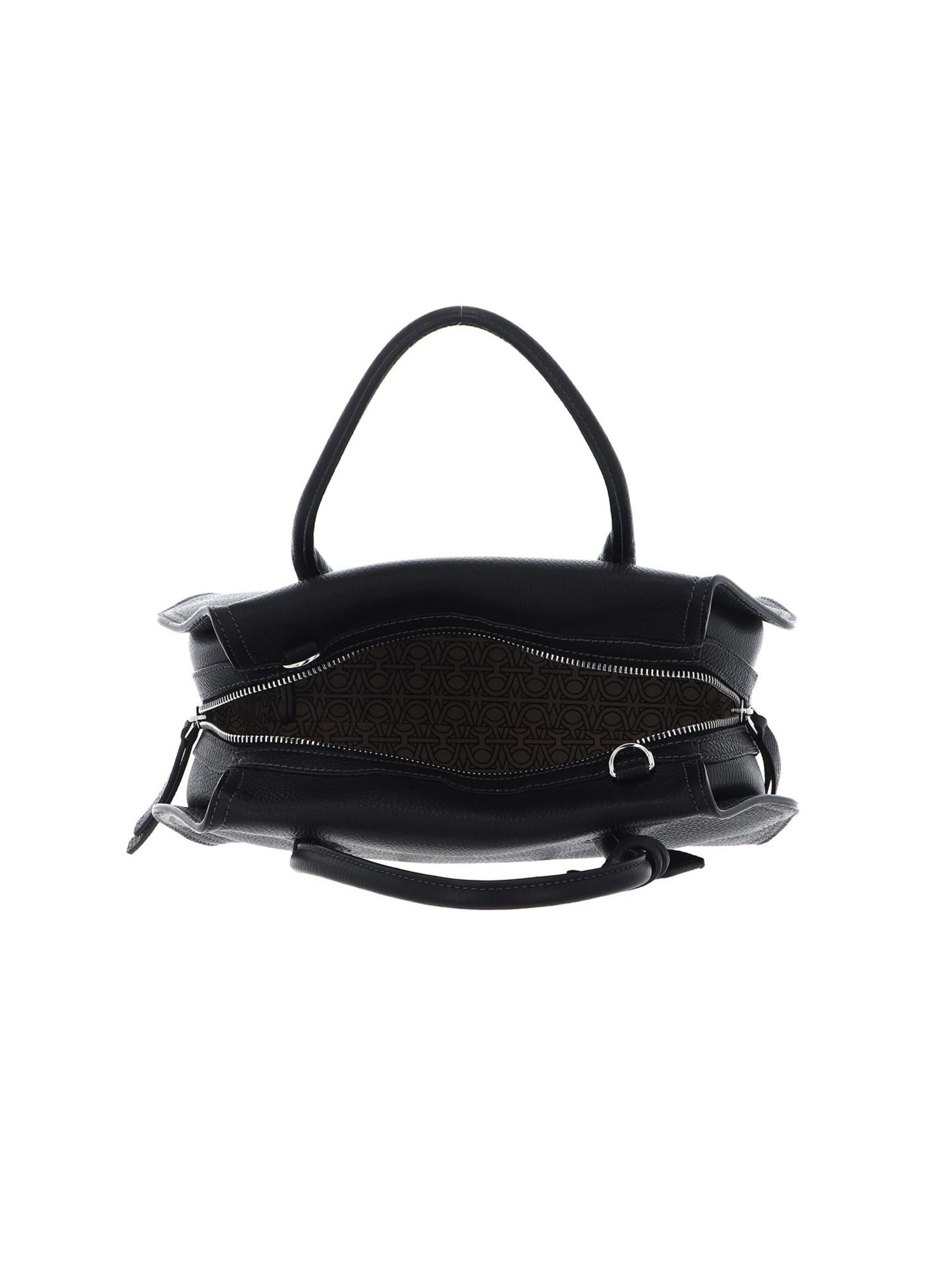 Coccinelle Handtas 'Coccinelle Lord leather crossbody bag' in Zwart