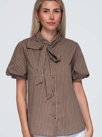 Ombre Blouse in Brown