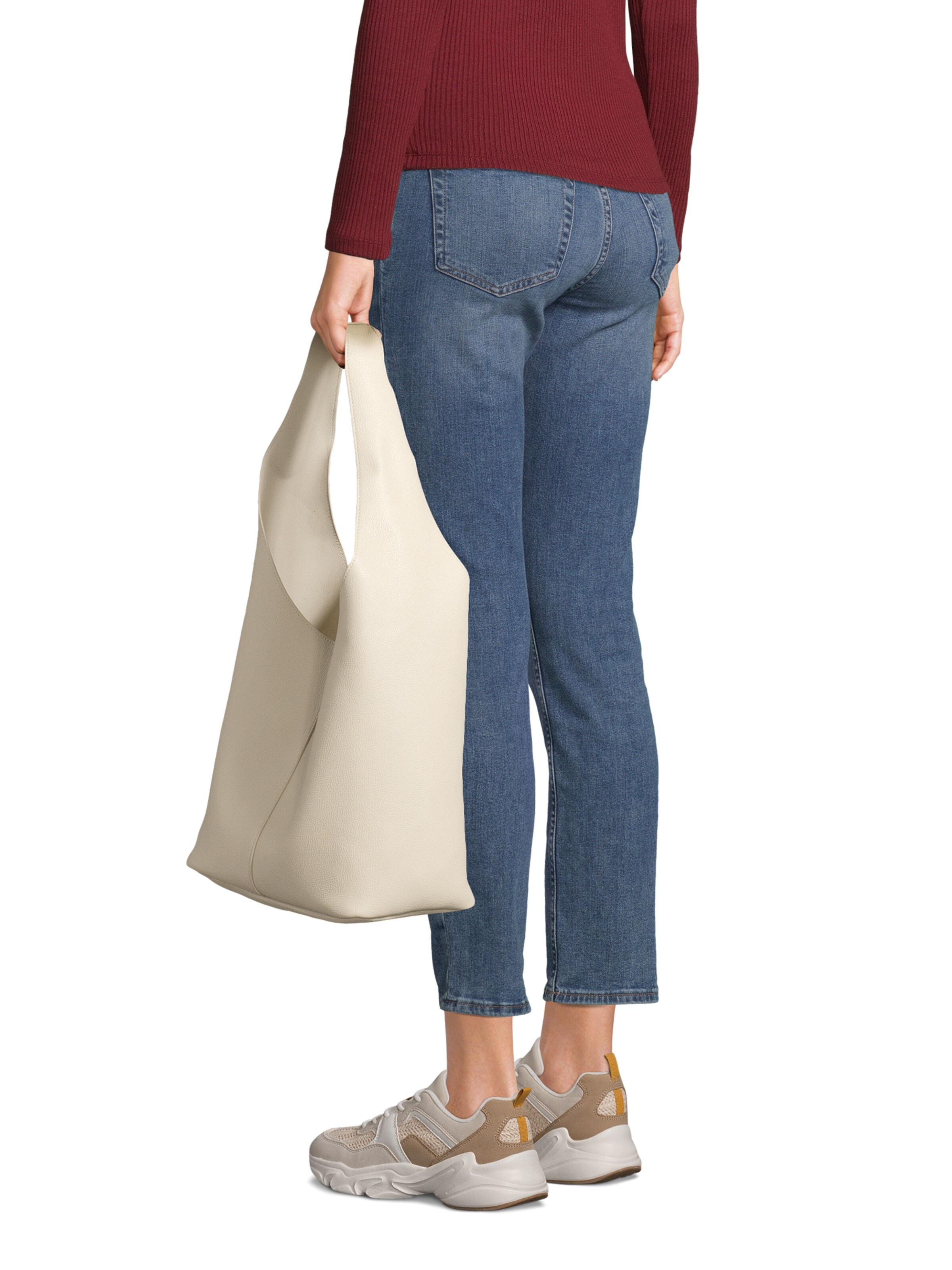 smėlio ABOUT YOU Pirkinių krepšys: priekis