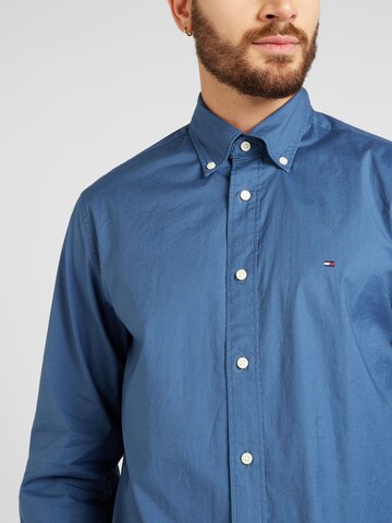 TOMMY HILFIGER Regular Fit Hemd 'Flex' in Blau