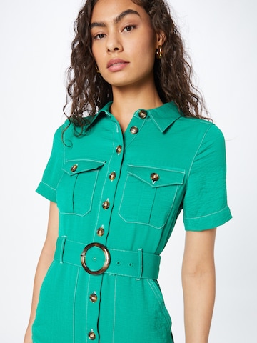 Rochie tip bluză de la Warehouse pe verde