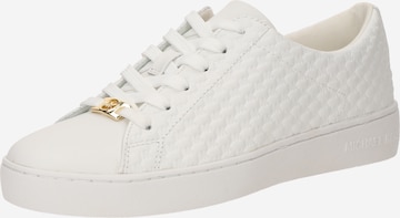 MICHAEL Michael Kors - Sapatilhas baixas 'KEATON' em branco: frente
