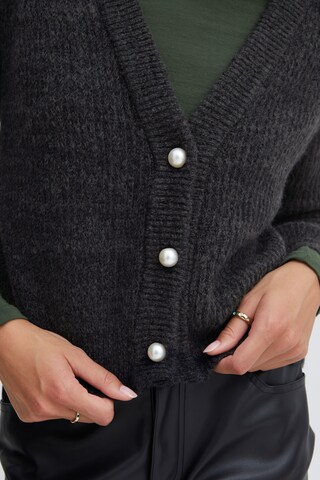 ICHI Regular fit Knit Cardigan 'Ihmarin' in Black