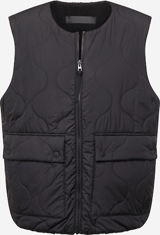 TOM TAILOR DENIM Vest in Black: front