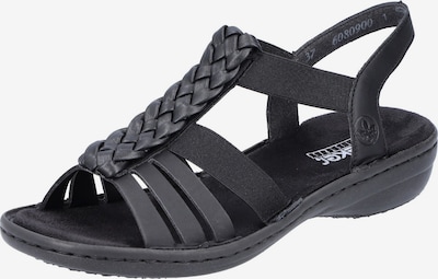 Sandalai iš Rieker, spalva – juoda, Prekių apžvalga