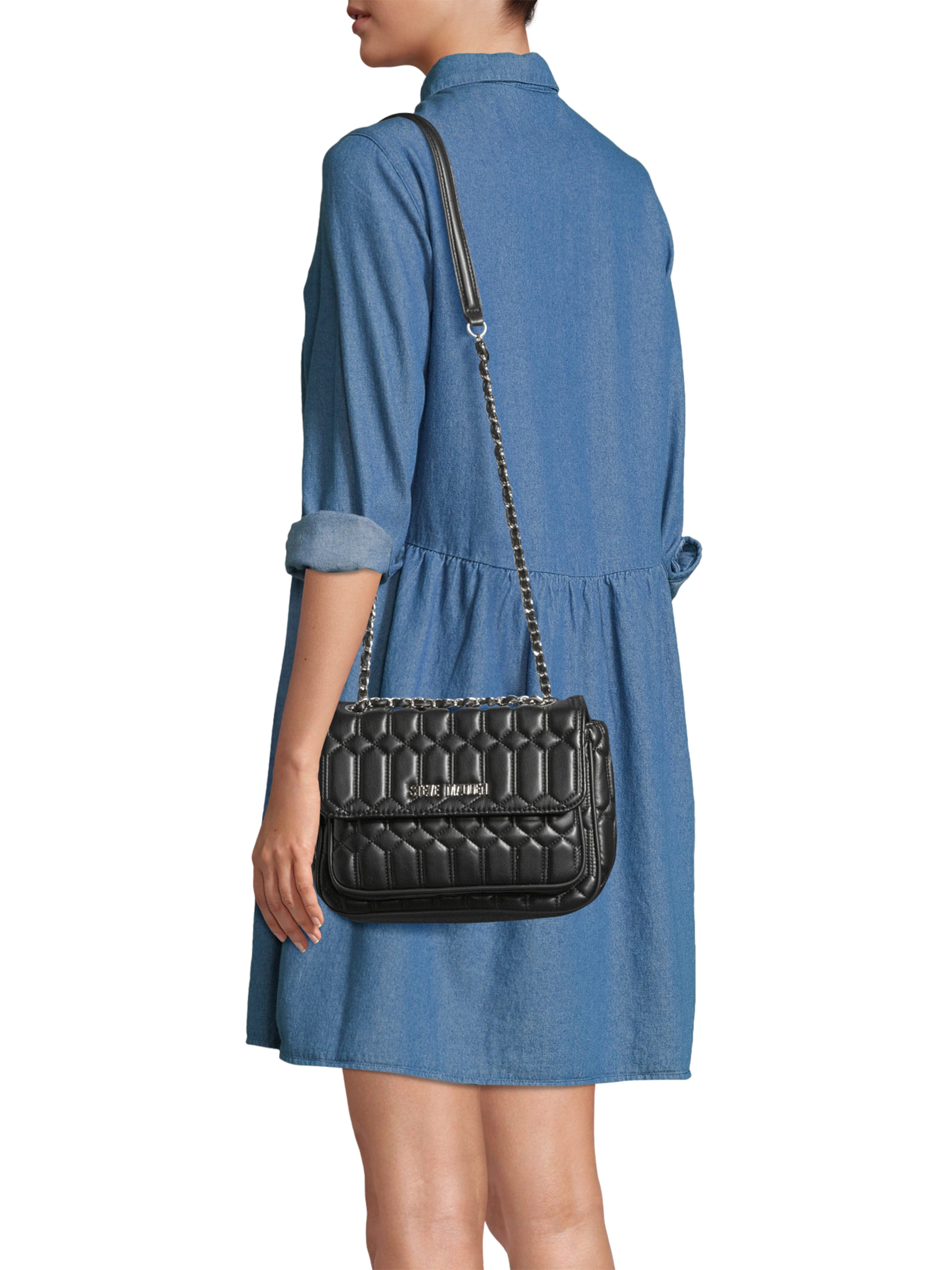 STEVE MADDEN Taška cez rameno 'Bniles' - Čierna