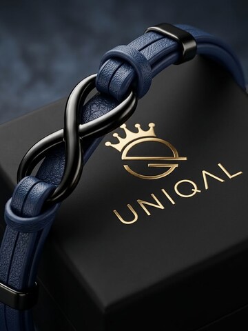 UNIQAL Armband 'INFINITY' in Blauw