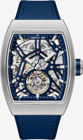 Montre à affichage analogique 'Calliano' CERRUTI 1881 en bleu : devant