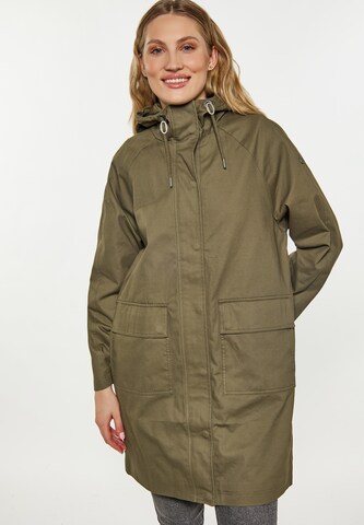 Parka di mezza stagione di DreiMaster Vintage in verde: frontale