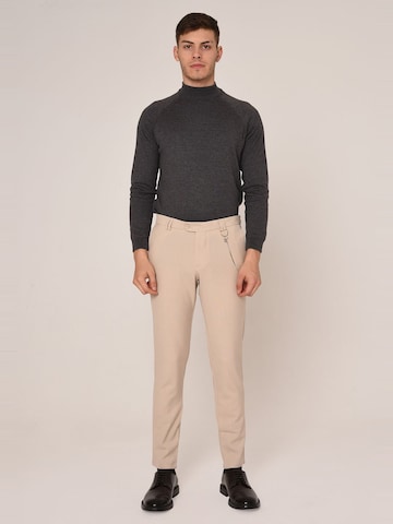 Antioch Slimfit Broek in Beige: voorkant