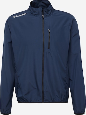 Veste de sport Hummel en bleu : devant