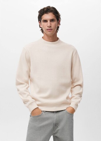 MANGO MAN Sweater 'Besalu' in Beige: front