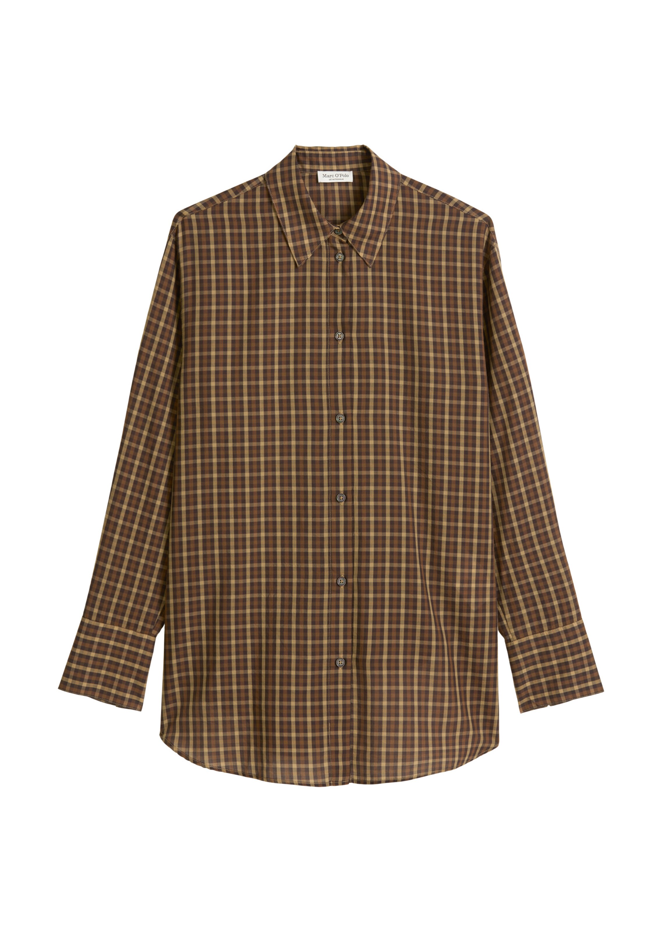 Marc O'Polo Bluse in schoko / umbra / mokka, Produktansicht