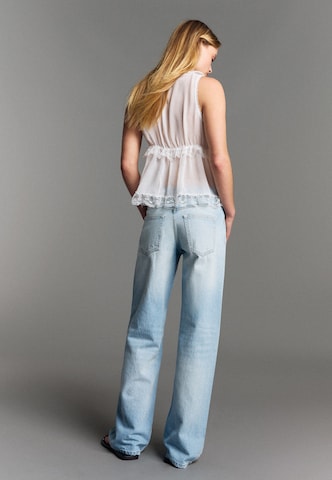 Wide leg Jeans di Bershka in blu