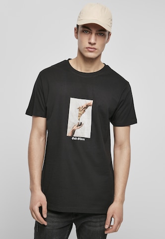 Mister Tee T-shirt 'God Given Pizza' i svart: framsida