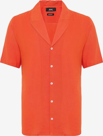 Antioch Regular fit Button Up Shirt in Orange: front