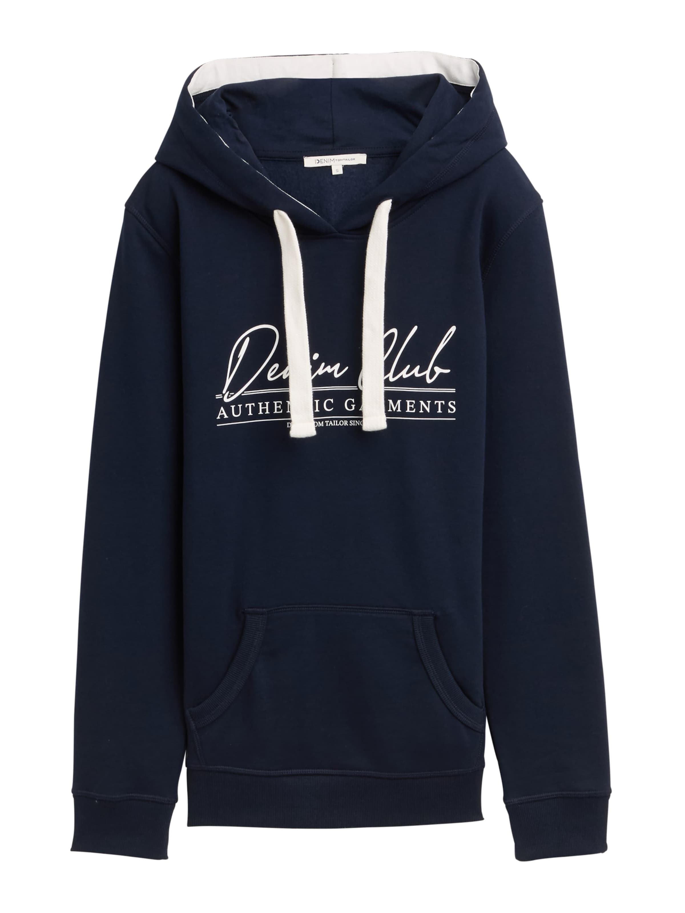 TOM TAILOR DENIM - Sweatshirt em azul: frente