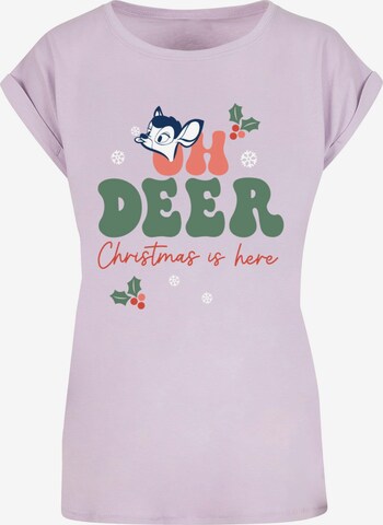 ABSOLUTE CULT Shirt 'Oh Deer' in Lila: voorkant