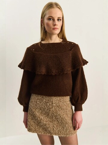 Bianco Lucci Trui 'Pullover' in Bruin