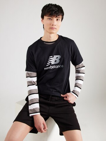 new balance T-Shirt in Schwarz: Vorderseite