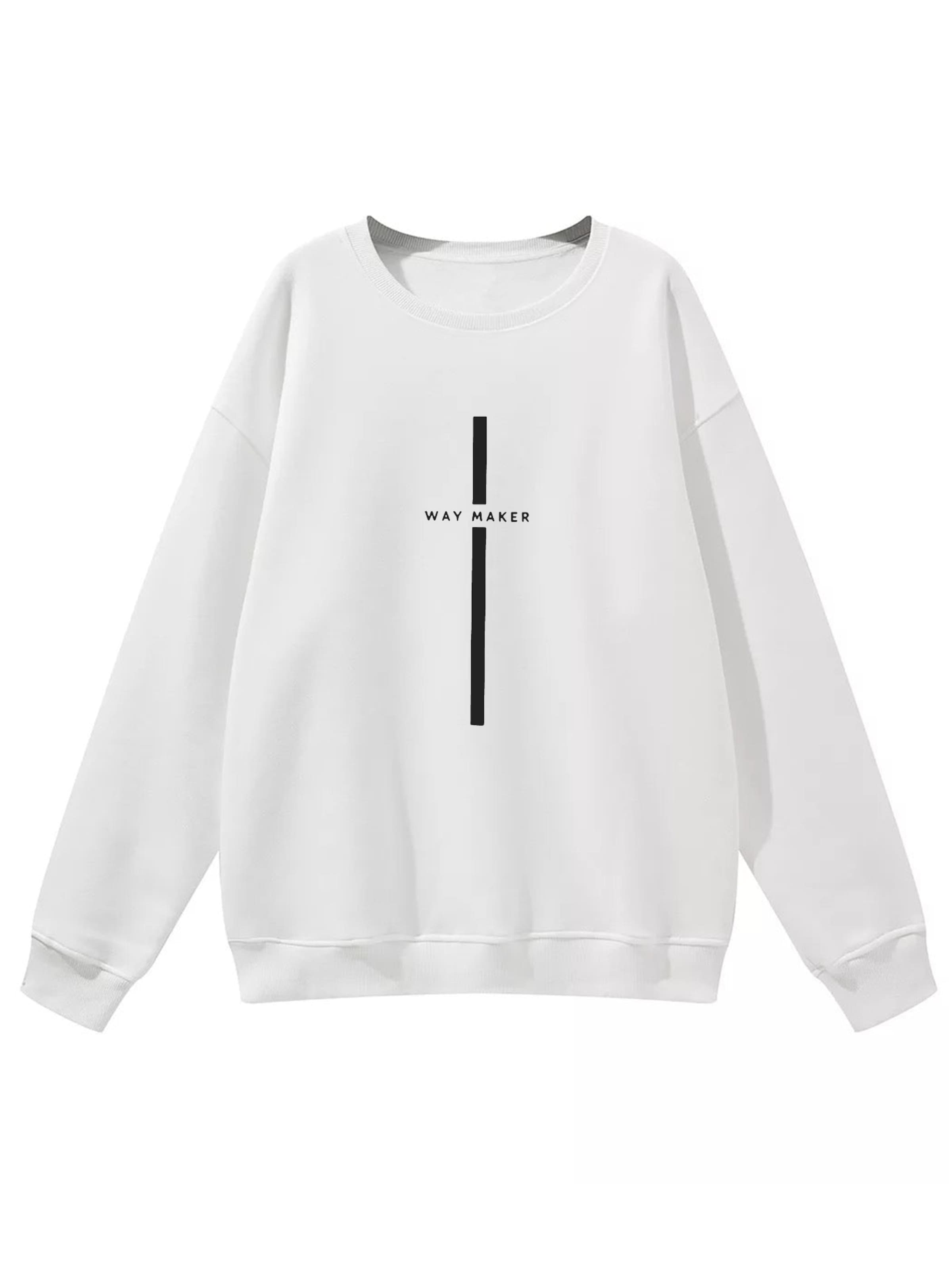 Sweat-shirt GORHEY en blanc : devant