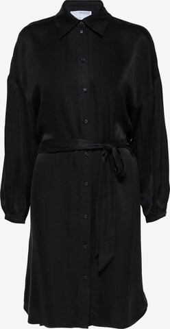 SELECTED FEMME Shirt dress 'Firene' in Black: front