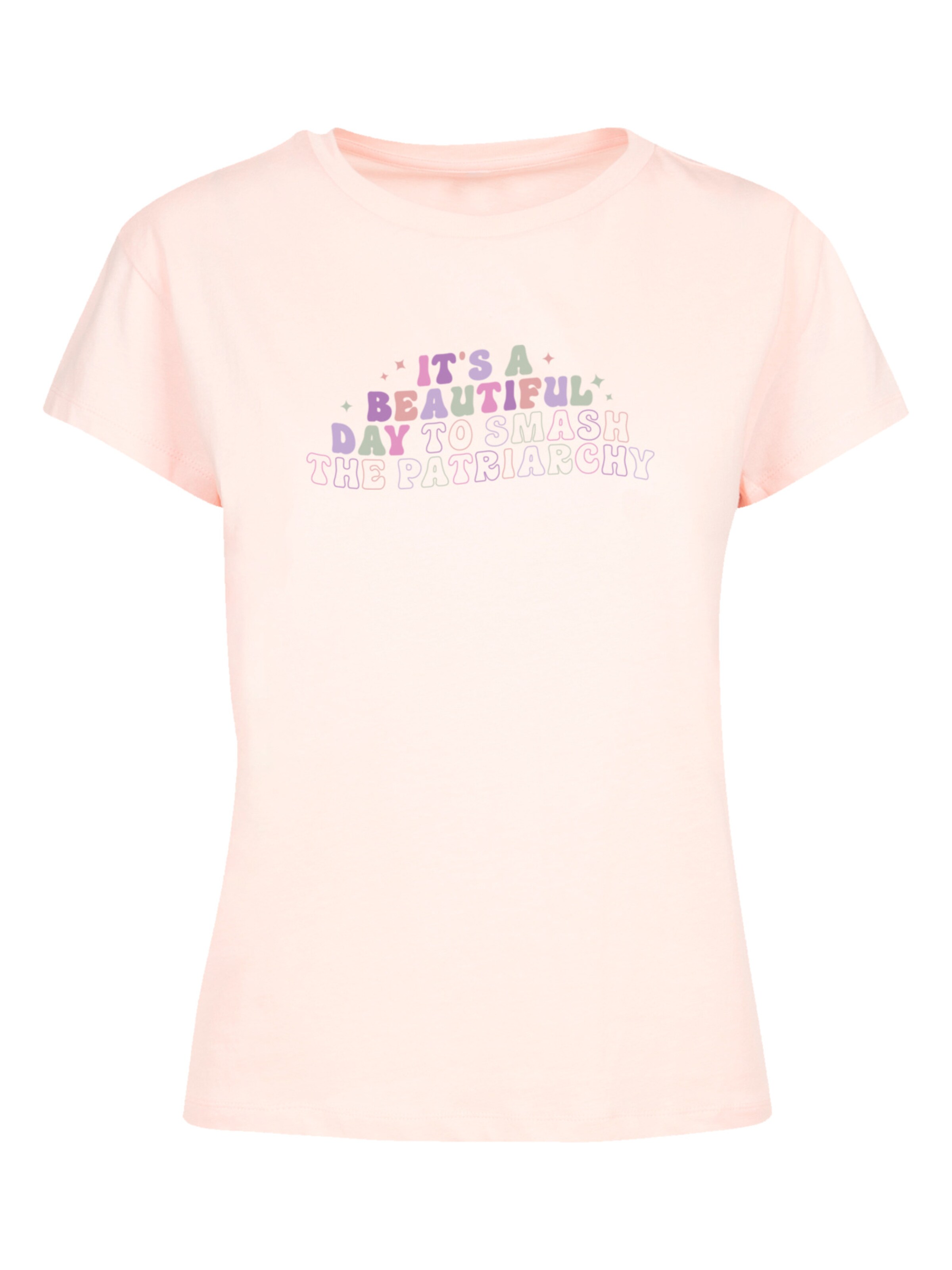 F4NT4STIC Shirt 'Smash The Patriarchy Iternationaler Frauentag' in Pink: front