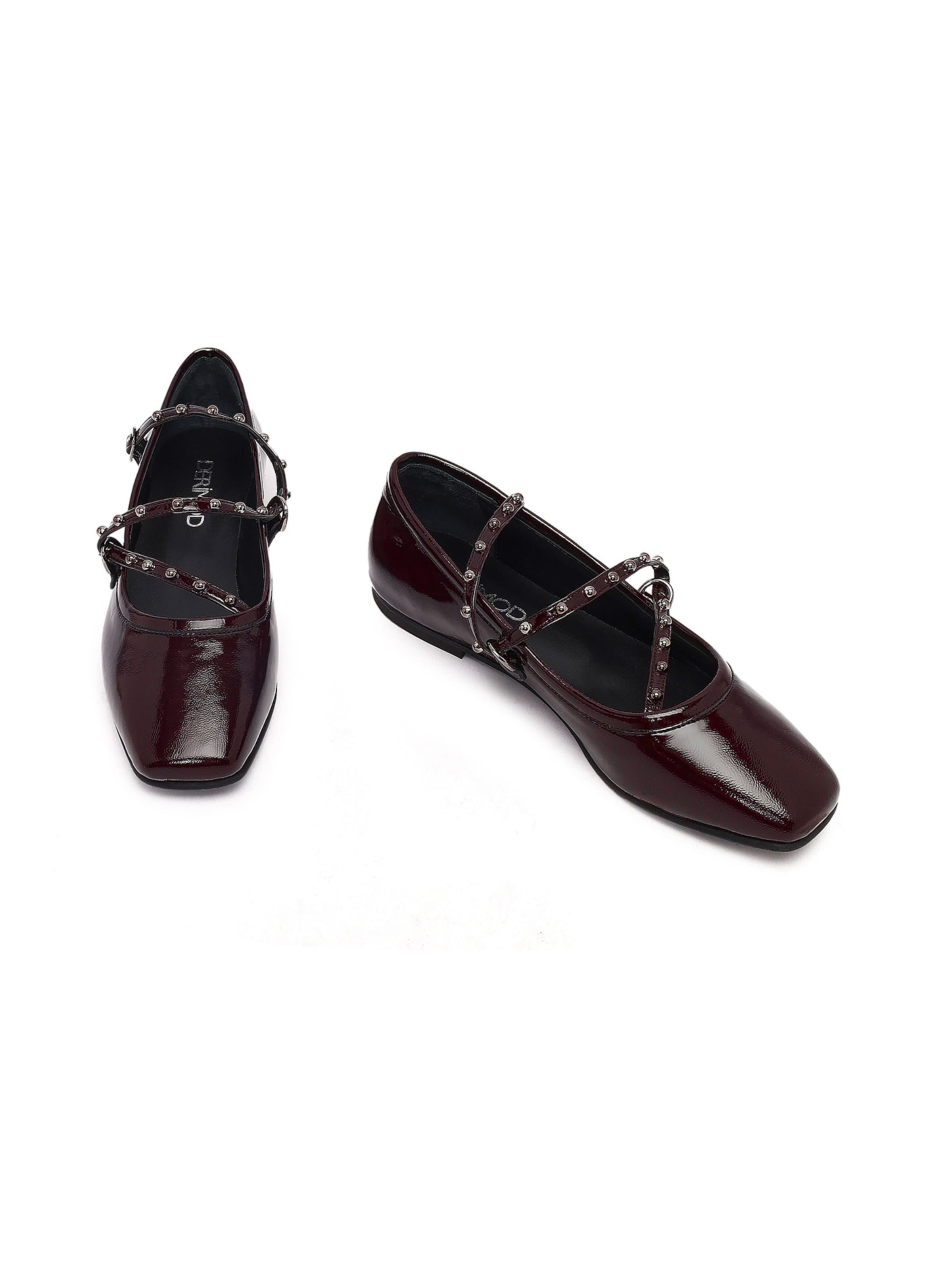 Ballerines à lanières Derimod en rouge