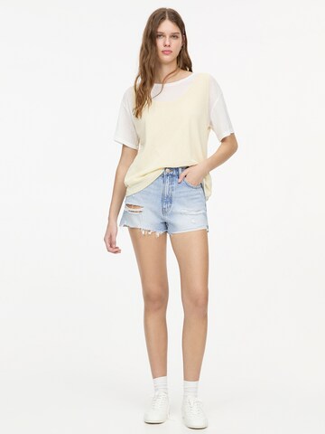 Pull&Bear Regularen Kavbojke | modra barva