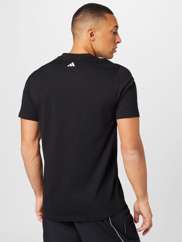 juoda ADIDAS SPORTSWEAR Sportiniai marškinėliai 'Chain Net Graphic'