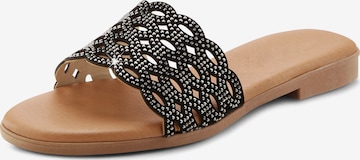 LASCANANatikače s potpeticom - crna boja: prednji dio