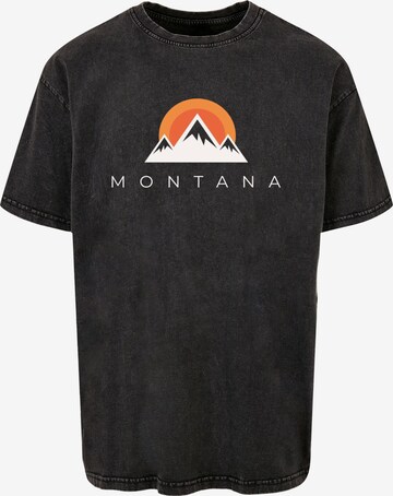 Merchcode Shirt 'Montana X' in Zwart: voorkant