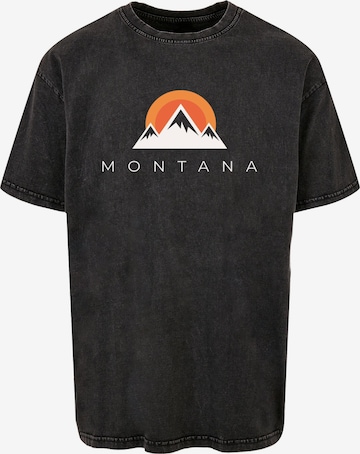 Merchcode T-Shirt 'Montana X' in Schwarz: predná strana