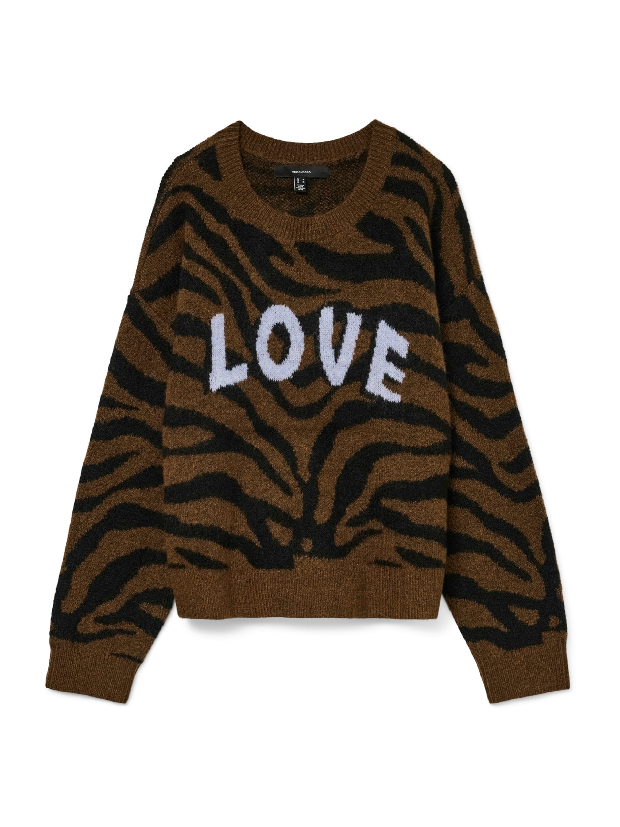 Pull-over 'VMNEWKAI' VERO MODA en marron : devant