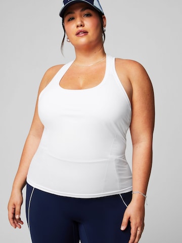Fabletics Top 'FEATHER TECH+ RACERBACK TANK' in Weiß: Vorderseite