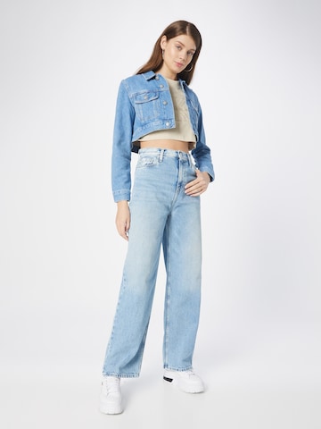 Calvin Klein Jeans Wide Leg Jeans in Blau