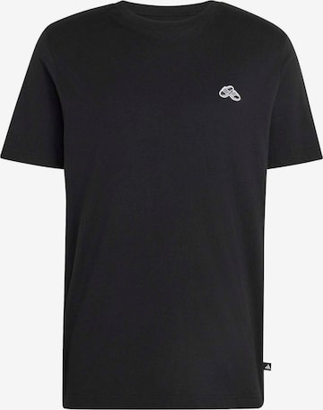 ADIDAS SPORTSWEAR Toiminnallinen paita 'SLIDE' värissä musta: etupuoli