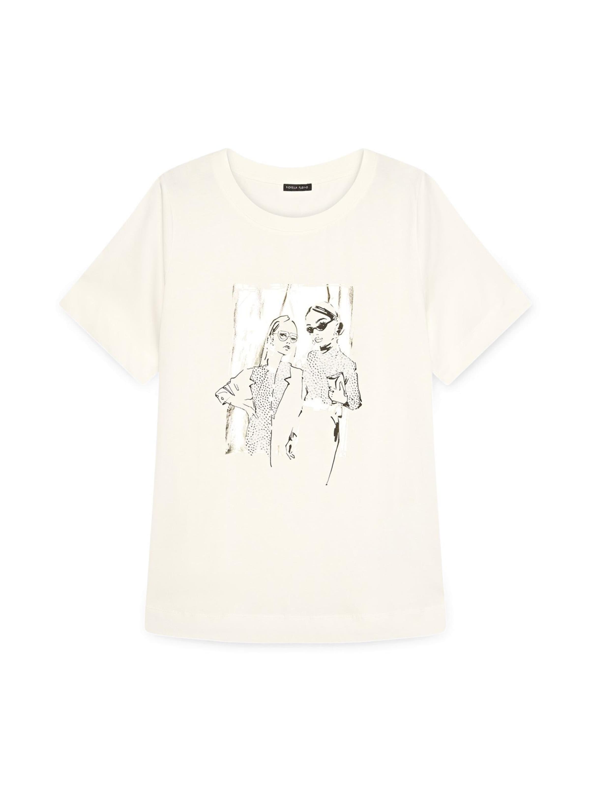 Maglietta di Fiorella Rubino in bianco: frontale