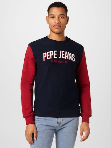 Pepe Jeans Sweatshirt 'PERSEUS' in Blauw: voorkant