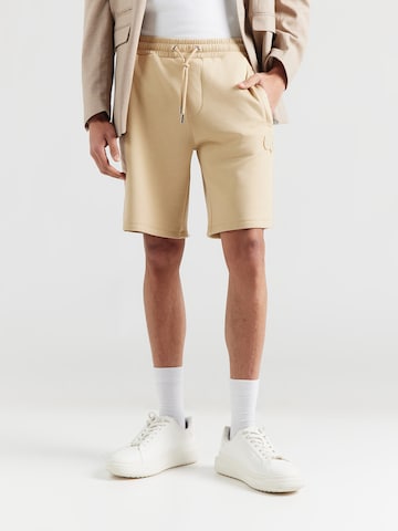 Karl Lagerfeld - regular Pantalón en beige: frente