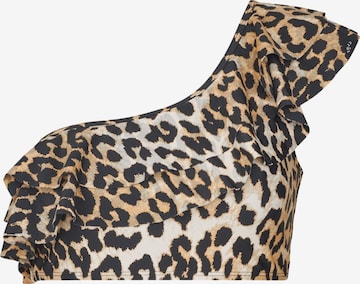 Crās Bikini felső ' Agnascras ' - barna: elől