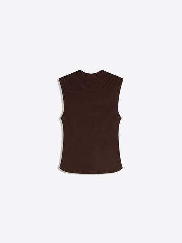 Bershka Top in Bruin