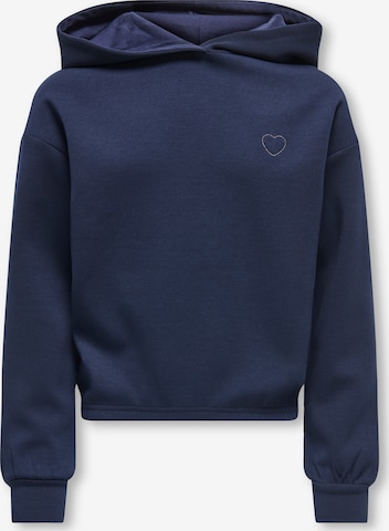 Sweat-shirt ONLY GIRLS en bleu : devant