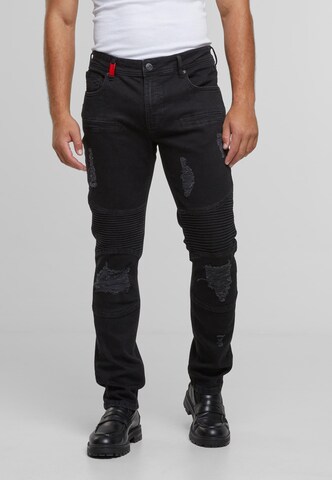 2Y Premium Slim fit Jeans 'Oscar' in Black: front