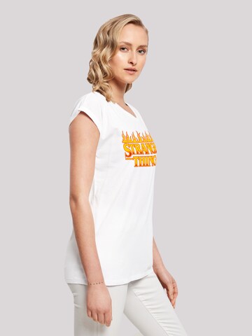 T-shirt 'Stranger Things Fire Netflix TV Series' F4NT4STIC en blanc
