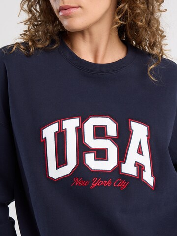 America Today Sweatshirt in Blauw