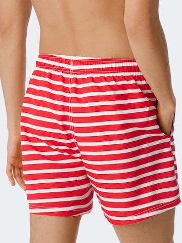 Shorts de bain ' Aqua Sumerged ' SCHIESSER en rouge