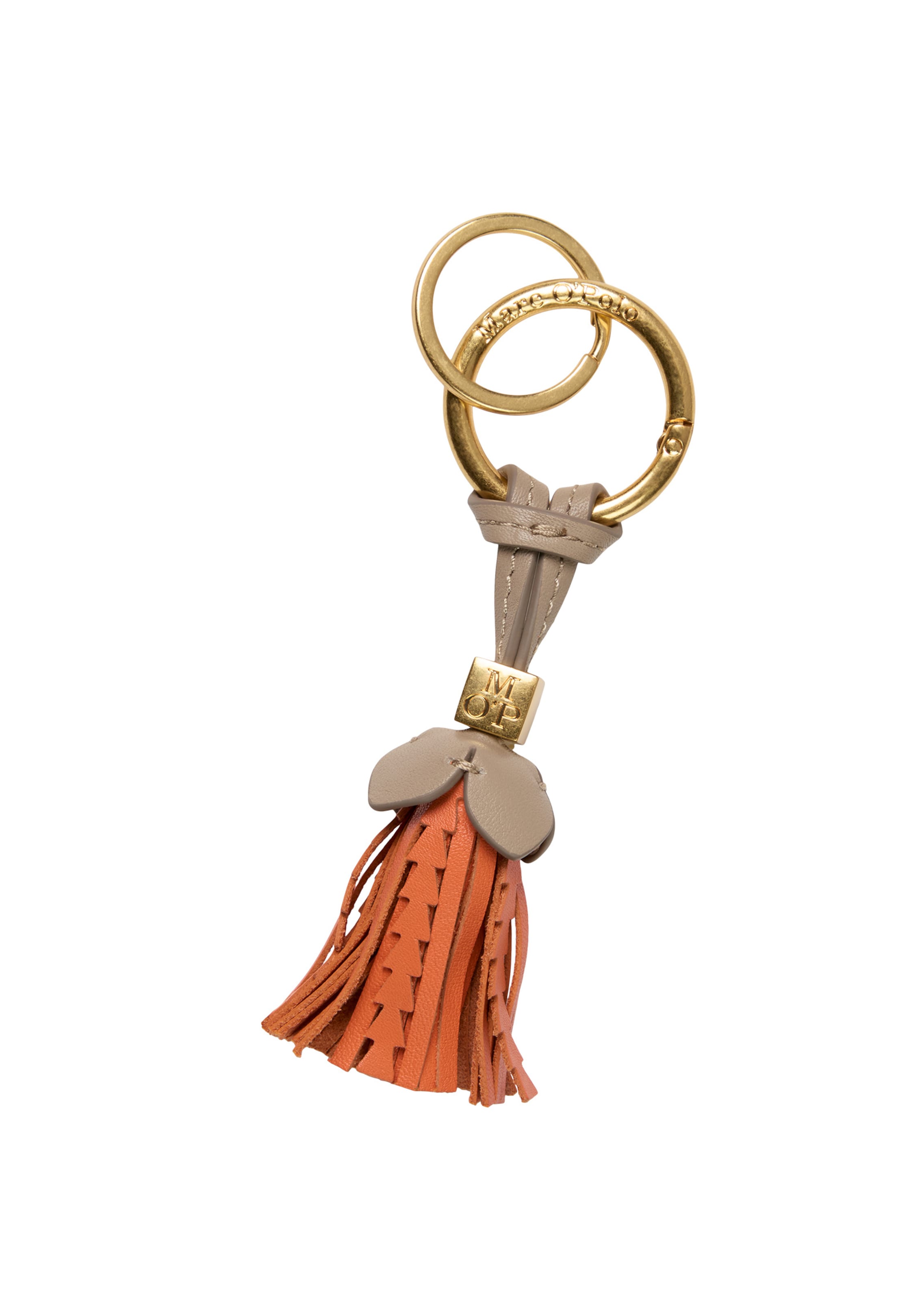 Marc O'Polo Key ring ' aus hochwertigem Leder ' in Orange: front